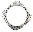 Bracelet - B146 - Bangle Style - Designer Inspired Stretch - Swirl Pattern ~ Silver Tone Metal