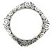 Bracelet - B146 - Bangle Style - Designer Inspired Stretch - Swirl Pattern ~ Silver Tone Metal