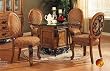 Glass Top Table With 4 Side Chairs By Acme Furniture