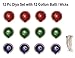 Handmade multicolor Earthen Traditional Diya Oil Lamp with 12 Cotton Batti/Wicks with Free Door Valance...RANDOM COLORS
