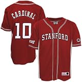 Stanford Cardinal #10 Cardinal Rocket Baseball Jersey