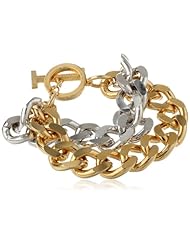 Isaac Mizrahi "Chain Gang" Double Chain Link Bracelet, 8"