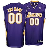 Lakers adidas Personalized NBA Rd Rep Jersey - Big Kids