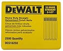 DEWALT DCS16250 2-1/2-Inch by 16 Gauge Finish Nail (2,500 per Box)