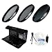 46mm Digital High-Resolution ND8 Filter Kit (UV,CPL,ND8) with Deluxe Filter Carry Case for Select Olympus Digital Cameras. UltraPro Deluxe Accessory Set Included