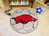 Arkansas Razorbacks Soccer Ball Floor Rug Mat