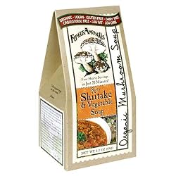FungusAmongUs Organic Soup Mixes, Organic Spicy Shiitake & Vegetable Soup, 2.3-Ounce Units (Pack of 4)