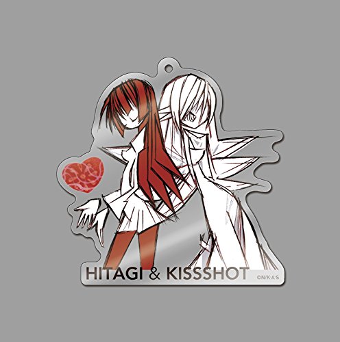 Monogatari Series Hitagi &amp; Kiss Shot Deka Acrylic Keychain Yotsugi Snap Clip Hook Bag Purse Backpack Chain Strap Keyholder Pendant Dangle Gift