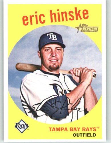 2008 Topps Heritage High Number #623 Eric Hinske - Tampa Bay Devil Rays (Baseball Cards)
