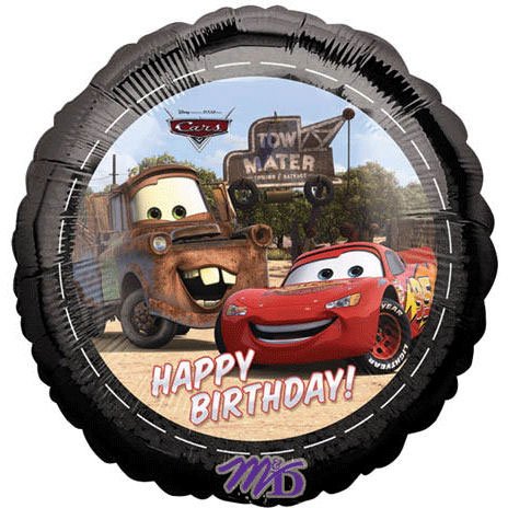 DISNEY CARS HAPPY BIRTHDAY MYLAR 18 INCH BALLOON PARTY SUPPLIES DISNEY CARS HAPPY BIRTHDAY MYLAR 18 INCH BALLOON PARTY SUPPLIES