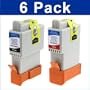Compatible 3 Color & 3 Black Ink Cartridges for Canon BCI-24 (6 Pack) - MultiPass F20/MP360/MP370/MP390