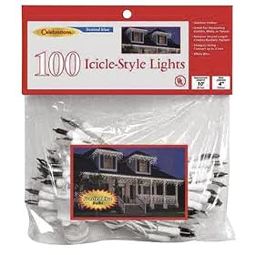 100 Mini Icicle Lights Up To 3 Sets Can Be Strung