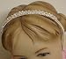 Genuine Sterling Silver Plated with Sparkling Rhinestone Crystals Loaded Headband for Christening Prom Communion