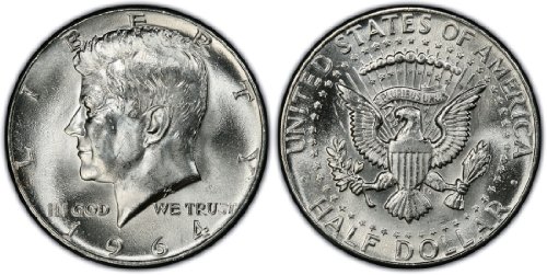 1964 Kennedy Half Dollar Bu