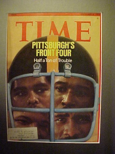 Pittsburgh Steelers Steel Curtain December 8, 1975 Time Magazine Professionally Matted Cover 11 X 14 Size Ready For Framing