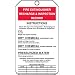 Accuform Signs MGT208CTP Fire Extinguisher Recharge & Inspection Record Tag, PF-Cardstock (Pack of 25)