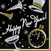 New Year's Black Tie Affair Beverage Napkins (30) Party Supplies