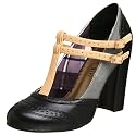 Madden Girl Women's Posiee T-Strap Pump,Black Paris,8.5 M US