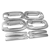 8 Pcs Automotive Chrome Door Handle Cover Trim Kit with Passenger Side Keyhole... by Astra Security