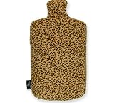 Aroma Home Hottie Wild Animal Print Microwavable Hot Water Bottle Heat Pack with Cypress & Lemongrass Pure Essential Oil - Made in England