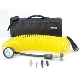 Viair 100 PSI gauge w/ polyurethane coil hose