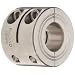 Ruland FCR Clamping Beam Coupling, Polished Aluminum, Inch
