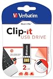 Verbatim - Clip-It - Cl&eacute; USB 2.0 - 2 Go - Noir