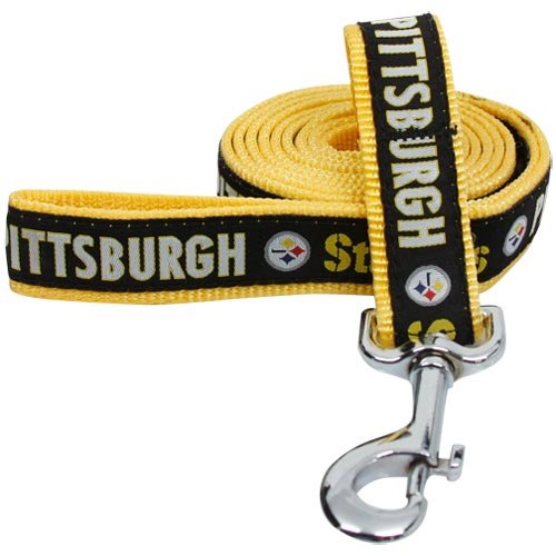Pets First Pittsburgh Steelers Pet Leash, Large