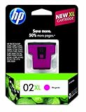 Original HP 02XL Magenta Ink Cartridge in Retail Packaging