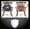 Americana Teddy Bears Decorative Night Light