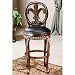 Hillsdale Fleur de Lis Swivel 31" High Bar Stool