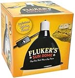 Fluker's Mini Sun Dome Reptile Lamp, 5.5-Inch Deep Dome Fixture