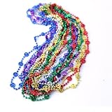 Urban Boundaries - One Dozen (12) "Peace, Love, & Beads" Mardi Gras Beads - 15"