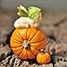 Top Collection 4199 Fairy Baby on Orange Pumpkin Figurines