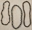 Coconut Shell and Glass Stretch Necklaces