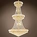 Bagel Design 38 Light 42" Gold Chandelier with Clear Asfour Crystals