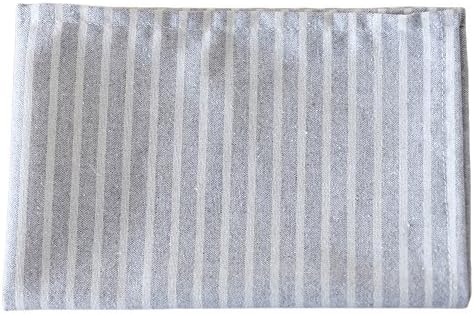 XQL Linen & Cotton Simple Striped Placemat Grey 11.8*17.7 inch