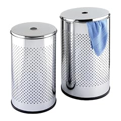 Wenko 15236100 Exclusiv W�schetruhen-Set - 2er Set, 37 und 54 Liter, Chrom, � 31 und � 36 cm
