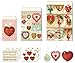 Cavallini Papers Parcel Set Victorian Valentines Gift Bags, Petite, Set of 12