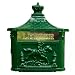 Kitchen & Housewares : Green Aluminium Wall Mounted Post Box