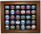 Ultimate 30 Ball Wood Cabinet Style Display Case with Engraved MLB Team Logo