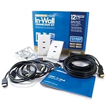 Cables To Go Dual Device HDMI In-Wall Connection Kit, 12-piece 45035