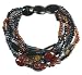 Kelevra BR0230 Ladies Stretch Bead Bracelet with Mixed Colour Ceramic Beads.