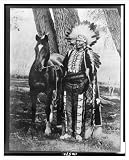 Historic Print (L): Photograph of Chief Ignacio and his horse / by Frank S. Balster, Durango, Colorado.