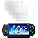 iGloo Crystal Clear Adhesive Screen Protectors for the Sony PS Vita Playstation Console - 10 Pack