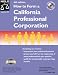 How to Form a California Professional Corporation with CD-ROM by Anthony Mancuso ISBN 0873374967