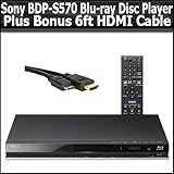 Sony BDP-S570 Blu-ray Disc Player Plus Free 6ft HDMI Cable