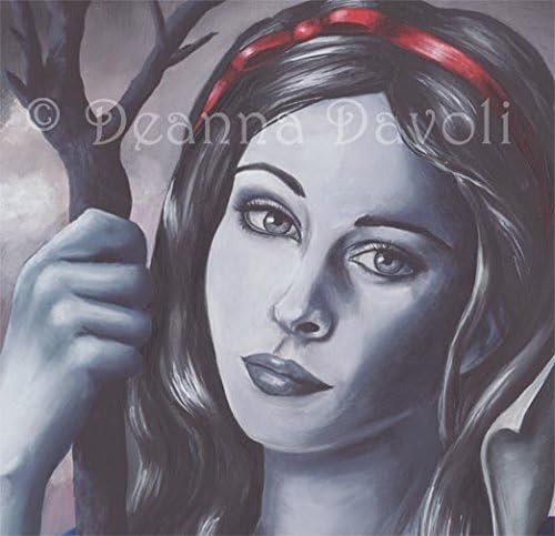 Snow White Art Print Fairy Tale Art Wall Art Poison Apple Fantasy Artwork Home Decor 8x10, 11x14