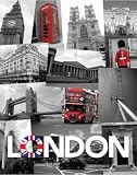 Posters: Londres Mini Poster - Sites Touristiques (50 x 40 cm)
