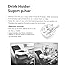 1pc Black Hard Clip-on Two Clips Fixed On Car Existing Air Conditioner Vent Mount Insert Soft Drink Beverage Water Coffee Cup Bottle Can Stand Holder Universal For Sedan Coupe Jeep Convertible